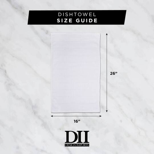 DII® Red Windowpane Terry Dishtowel, 4ct.